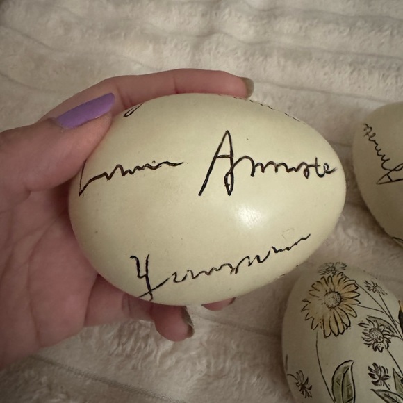 Decorative Bird and Floral Eggs - Picture 5 of 8